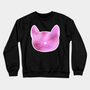 Kitty Pink Galaxy Crewneck Sweatshirt